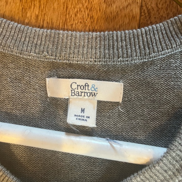Croft&Barrow. Women’s gray button down sweater. Size M - Picture 3 of 3